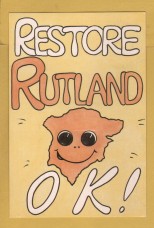 `RESTORE RUTLAND OK!`- Postally Unused - Interprint Postcard.