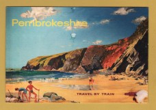 `Pembrokeshire - Travel by Train`- Postally Used-2015 - National Railway Museum Postcard. `Pembrokeshire - Travel by Train`- Postally Used-2015 - National Railway Museum Postcard.