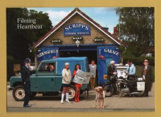 `Heartbeat - Filming Heartbeat - Aidensfield Garage`- Postally Unused - Beachcomber Cards Postcard.