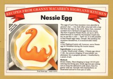 `Recipes From Granny Macabre`s Highland Kitchen - Nessie Egg`- Postally Unused - Roger Latham Postcard.