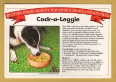 `Recipes From Granny Macabre`s Highland Kitchen - Cock-a-Leggie`- Postally Unused - Roger Latham Postcard.