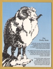 `THE DERBY RAM - MPB11`- Postally Unused - Midlands Postal Board Postcard.
