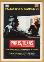 `PARIS, TEXAS - Un film di WIM WENDERS - Palma D`Oro Cannes 84`- Postally Unused - Unknown Producer
