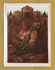 `The Tailor Bird (detail) by Alan Aldridge` - Postally Unused - Athena Postcard. `The Tailor Bird (detail) by Alan Aldridge` - Postally Unused - Athena Postcard.