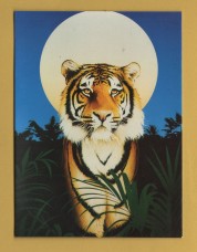 `Tiger by Martin Gascoigne` - Postally Unused - Athena Postcard.