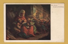 `In the Stable at Bethlehem by Merano Riss` - Postally Unused - J.Unterwurzacher Postcard.