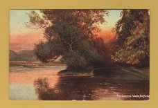 `The Lovers Walk, Enfield` - Postally Used - S.Hildesheimer & Co. Postcard.