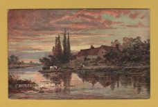 `Nr Mapledurham, R.Gallon` - Postally Used - Greenwich S.O 22nd July 1906 Postmark - S.Hildesheimer & Co Postcard.