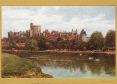 `Windsor Castle From the River by A.R.Quinton` - Postally Unused - J.Salmon Ltd Postcard