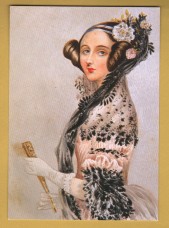 `Augusta Ada, Daughter of Lord Byron, 1815-52` - Postally Unused - The Dawson Collection, Morrab Library, Penzance.