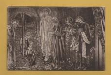 `Exeter College, Oxford, The Adoration of the Magi, 1907 Tapestry by Edward Burne-Jones` - Postally Unused - S&R Postcard.