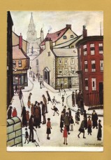 `Berwick-upon-Tweed by L.S.Lowry R.A.` - Postally Used - Medici Society Postcard.
