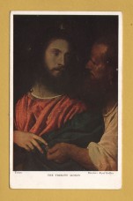 `Dresden Royal Gallery - The Tribute Money by Titian` - Postally Unused - Medici Society Postcard.