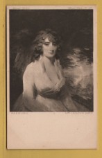 `Mrs Lauzun (1837) by Henry Raeburn` - Postally Unused - Medici Society Postcard.