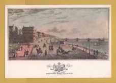 `The Chain Pier and Marine Parade by J.Bruce` - Postally Unused - F.J.Ward`s Bookshop Postcard.