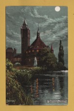 `The Memorial Theatre, Stratford-on-Avon by "Jotter"` - Postally Unused - M.Ettlinger & Co. Postcard.