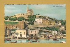 `Gozo Mgarr Harbour` - Postally Unused - A B Postcard.