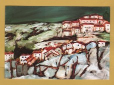 `Collina Innevata, Simona Gaido` - Postally Unused - arteincornice Postcard