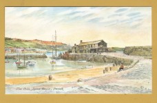`The Cobb, Lyme Regis, Dorset by Harold Sheild` - Postally Unused - Harold Sheild Postcard.