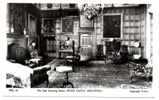 `WPL 44 The Oak Drawing Room, Powis Castle, Welshpool` - Postally Unused - Frith`s Postcard.