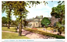 `Valley Gardens and Pump Room, Harrogate` - Postally Used - Menston 15 October 1954 Postmark - J.Salmon Postcard