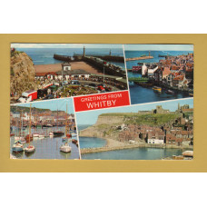 `Greetings From Whitby` - Multiview - Postally Unused - E.T.W.Dennis & Sons Postcard.