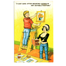 `It Just Says - After Mounting-Screw In....` - Postally Unused - Bamford & Co Ltd Postcard