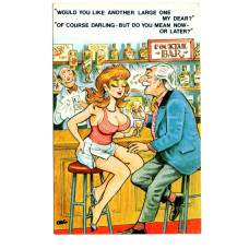 `"Would You Like Another Large One Dear?"` - Postally Unused - Bamford & Co Ltd Postcard
