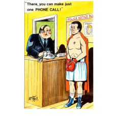 `"There You Can Make One PHONE CALL!"` - Postally Unused - Bamford & Co Ltd Postcard