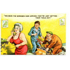`Yes Dear - The Workmen Have Arrived......` - Postally Unused - Bamford & Co Ltd Postcard