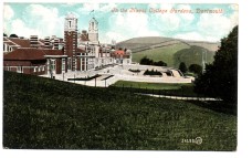 `In The Naval College Gardens, Dartmouth` - Postally Unused - Valentine & Sons Ltd Postcard.