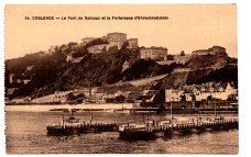 `Coblence - Le Pont de Bateaux et la Forteresse d`Ehrenbreltstein` - Postally Unused - Unknown Producer