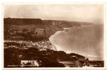`Sidmouth From Peak Hill` - Postally Used - Dawlish 14 May 1936 Devon - Valentine`s Postcard