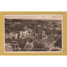 `Malmesbury, High Street From The Abbey Roof` - Postally Used - Malmesbury ?? September 1952 Wilts Postmark - F.Frith & Co. Ltd Postcard.