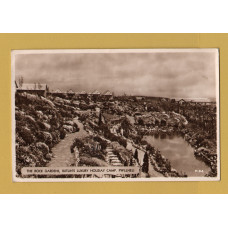 `The Rock Gardens, Butlin`s Luxury Holiday Camp, Pwllheli` - Postally Used - Pwllheli 20th July 1953 Caernarvonshire Postmark - Butlin`s Photographic Postcard.