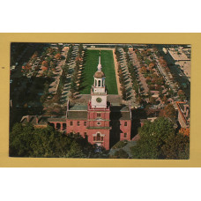 `Independence Hall and Mall - Philadelphia. Pa.` - Postally Unused - Art Color Card Postcard