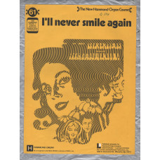 `I`ll Never Smile Again` - New Hammond Organ Course - No.61 - Copyright 1939 - Published by Learning Unlimited