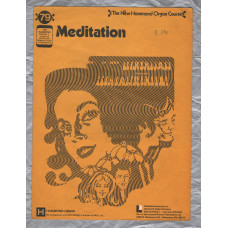 `Meditation` - New Hammond Organ Course - No.79 - Copyright 1963 - Published by Learning Unlimited