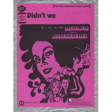 `Didn`t We` - New Hammond Organ Course - No.47 - Copyright 1966 - Published by Learning Unlimited