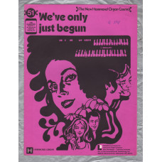 `We`ve Only Just Begun` - New Hammond Organ Course - No.51 - Copyright 1970 - Published by Learning Unlimited