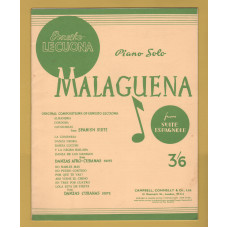 `MALAGUENA` by Ernesto Lecuona - From Suite Espagnole - Piano Solo - Published by Campbell,Connelly & Co. Ltd