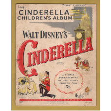 `Walt Disney`s CINDERELLA` - Children`s Album - c1950s - Published by Walt Disney Music Company. Ltd.