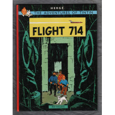 `The Adventures of Tin Tin - Flight 714` - by Herges - Reprint 1996 - Hardcover - Published by Methuen
