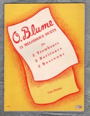 `O.Blume - 12 Melodious Duets for 2 Trombones,2 Baritones,2 Bassoons` - Published by Carl Fischer