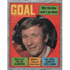 GOAL - Issue No.128 - January 16th 1971 - `Going Up...Fulham and Bristol Rovers` - Published by Longacre Press (IPC)