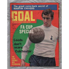 GOAL - Issue No.132 - February 13th 1971 - `Leeds Don`t Scare Colchester` - Published by Longacre Press (IPC)