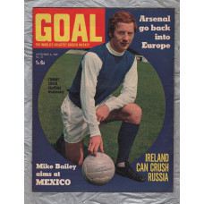 GOAL - Issue No.57 - September 6th 1969 - `Arsenal Go Back Into Europe` - Published by Longacre Press (IPC)