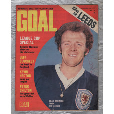 GOAL - Issue No.176 - December 18th 1971 - `Peter Shilton..The Greatest Says Weller` - Published by Longacre Press (IPC)