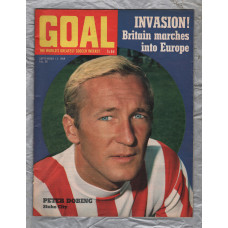 GOAL - Issue No.58 - September 13th 1969 - `INVASION! Britain Marches Into Europe` - Published by Longacre Press (IPC)