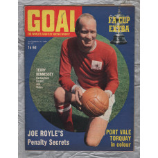 GOAL - Issue No.67 - November 15th 1969 - `Joe Royle`s Penalty Secrets` - Published by Longacre Press (IPC)